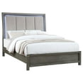 thumbnail image 3 of Coaster Kieran Wood Eastern King Panel Bed with Upholstered LED Headboard Gray, 3 of 10