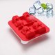 thumbnail image 1 of Bandeja de hielo de silicona con forma de gato DIY, molde divertido for cubitos de hielo de gatito for té con leche y bebidas, color aleatorio, 1 of 4