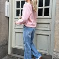 thumbnail image 4 of MKLEKYY Veste d'Hiver pour Femmes, Cardigan à Col Rond et Manches Longues, Pull Tricoté Doux et Chaud, Ouvert devant, Confortable, 4 of 8