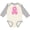 Natural and Heather, variant on Inktastic Breast Cancer Pink Ribbon Awareness Month Girls Long Sleeve Baby Bodysuit