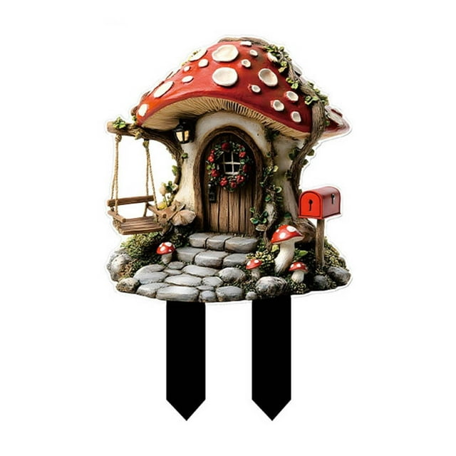 Ranura decorativa para tarjetas de jardín de interior Diseño artístico acrílico único para patios y terrazas Pieza caprichosa para exteriores
