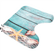 thumbnail image 4 of Alfombrilla de baño con diseño de conchas marinas, estrellas de mar y arena, para vacaciones y verano, antideslizante, juego de 3 piezas para inodoro, 4 of 4