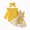 R001-Yellow, variant on NOLDARES Infant Girl Fall Outfits Baby Girl Romper Suspender Dress Skirt with Headband 3Pcs Festival Clothes(Orange,9-12 M)