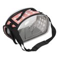 thumbnail image 5 of Outdoor Collapsible Pet Carrying Bag Transparent Cat Puppy Carrier Shoulder CagePink M, 5 of 8
