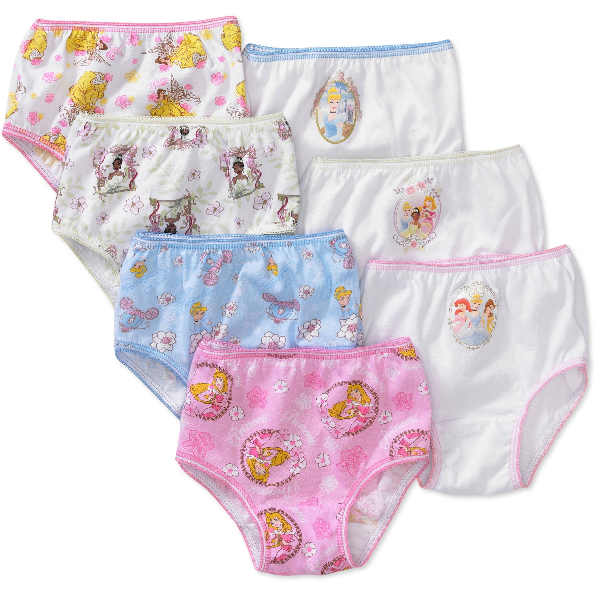 Disney Princesses Toddler Girls Ariel, Cinderella & Rapunzel Brief