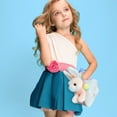 thumbnail image 4 of Soft Toy Bunny Rabbit Kids Handbag Cute Animal Shaped Purse For Girls Toddler Carry On, 4 of 6