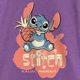 thumbnail image 2 of Girl's Lilo & Stitch Kauai Pineapple Stitch  Graphic Tee Purple Berry X Small, 2 of 4