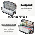 thumbnail image 5 of Standing Pencil Case with Base Large Capacity Stationery Pouch Pen Bag with Zipper for Women Men Watercolor Opossum Pattern, 5 of 7