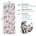 thumbnail image 2 of White Cow Strawberry Heart Pattern Hot Yoga Mat Towel Non Slip for Hot Yoga - Quick-Drying Yoga Mat Cover with 4 Corner Pockets with Travel Bag - Hot Yoga Towel Non Slip 70"x26", 2 of 6