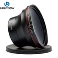 thumbnail image 1 of Lightdow 49mm 0.43x High-Definition Wide Angle + Macro Lens Attachment for Cannon Nikon Camera Lens, 1 of 11