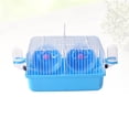 thumbnail image 2 of Shisuyan Delicate Hamster Dating cage Two Mice Fighting Isolation Cage for Pet Blue, 2 of 8