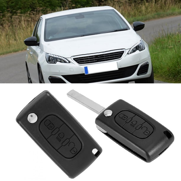 Funda para llave abatible, carcasa para llave abatible de 3 botones para mando a distancia de coche, funda para llavero Citroën, rendimiento de primera