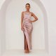 thumbnail image 1 of Generic 2025 Spring and Summer Women's New Solid Color Sexy Backless Slit Midi Dress Sleeveless Sling Dress Women, 1 of 1