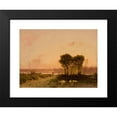 thumbnail image 2 of Aleksander Swieszewski 14x11 Black Modern Framed Museum Art Print Titled - Landscape with a Riverat Sunset (1886), 2 of 5