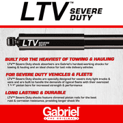 Gabriel 58622 LTV Severe Duty Front Shock Absorbers Fits Motorhomes RV Shuttle buses, Berkshire; Blue Bird; Champion Bus; Coachmen; Dutchmen; Fleetwood; Forest River; Winnebago; Thor Motor (1 pack)