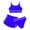 Blue-a, variant on Kids Girls Bikini Swimsuits with Shorts 3 Piece Bikini Sets Sport Bathing Suits Swim Suits for Girls 9-10