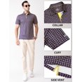 thumbnail image 4 of Chemises de Golf pour Hommes à Manches Courtes, Évacuation de l'Humidité, Ajustement Sec, Motifs Imprimés, Col à Revers, Performance Polo Chemises de Golf pour Hommes, 4 of 6