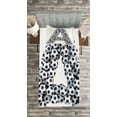 thumbnail image 3 of Ambesonne Letter a Quilted Bedspread Set 2 Pcs, Soccer Balls Capital, Twin Size, Black White, 3 of 5