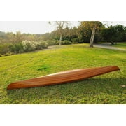 Wooden Kayak with White & Purple Ribbon 15 ft