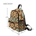 thumbnail image 3 of FORMRS School Backpack with Front Zippered Pocket 12" Student Travel Daypack, Retro Blossom Flower, 3 of 6