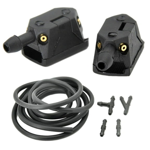 Kairuite For Car Windshield Cleaning 8mm 9mm Wiper Adjustable 4-Hole Water Nozzle
