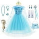 thumbnail image 2 of Vestidos de Elsa para niñas, ropa de disfraz para niños, Vestido de princesa para Cosplay, Vestido de reina de la nieve, fiesta de cumpleaños para niños, Sukienki Fivean unisex, 2 of 2