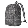 thumbnail image 2 of Elegant Bohemian Backpack for Women: Spacious & Lightweight Boho Bag with Front Zipper Pocket, Great Gift for School, University, Commute, Work, Travel, Vacation & Daily Use, Stylish & Practical., 2 of 5