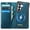 Blue, variant on For Samsung Galaxy Z Fold 8 Ultra 2in1 Detachable Wallet Case, Compatible with Magnetic, RFID Blocking Card Holder, Kickstand, Wireless Charging, Shockproof, Flip Cover
