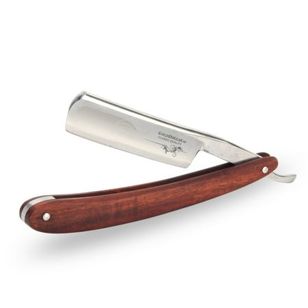Gold Dollar Wooden Handle Shaving Blades Folding Straight Barber Razor Red (Best Red Wine Under 50 Dollars)