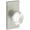 Satin Nickel, variant on Baldwin PSCCYCFR260 Contemporary Crystal Passage Door Knob Set - Chrome