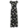 thumbnail image 2 of Vestido Largo Maxi Impresión Floral Sin Tirantes Verano Mujeres Club de Noche Regreso a Casa - Black1 L L Sunnimix Vestido sin tirantes floral de la playa, 2 of 8