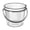 High transparency, variant on PET Bucket with Handle for Convenient Use in Camping Fishing and Everyday Cleaning