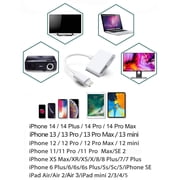 Lightning to HDMI Adapter, Digital AV Audio Dongle, 1080P Sync Screen Cable for iPhone, iPad, iPod to TV/Projector/Monitor, MFi Certified Video Converter
