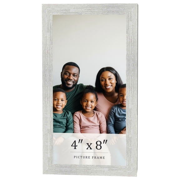 4x8 In Frame White Real Wood Picture Frame Width 1.5 inches | Interior Frame Depth 0.5 inches |