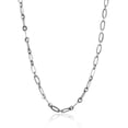 thumbnail image 3 of Sterling Silver Polished Oval Link Chain Necklace, 17 Inch or 20 Inch Length, 3 of 9
