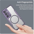 thumbnail image 6 of Case for Galaxy S24 FE,Full-Body Rugged Carbon Fibre Protective Clear Back Hybrid Magnetic Wireless Charge Shockproof Protector Phone Case for Samsung Galaxy S24 FE 5G,2024 (Purple), 6 of 10