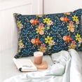thumbnail image 4 of Balery Blue Floral Funda de Cojín Estampada, Regalos para Mujeres, Regalos de Amor para Ella, Regalos para Novia o Esposa, Funda de Almohada-16"x24", 4 of 6
