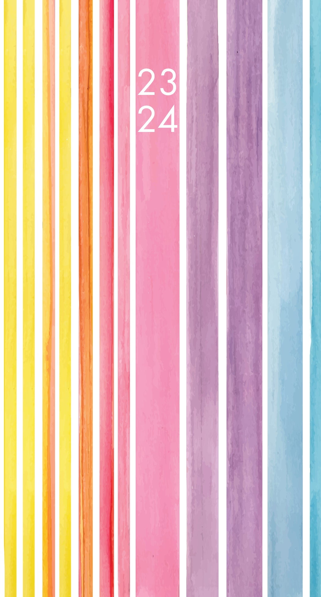 Rainbow Stripe 2023 2-Year Pocket Planner