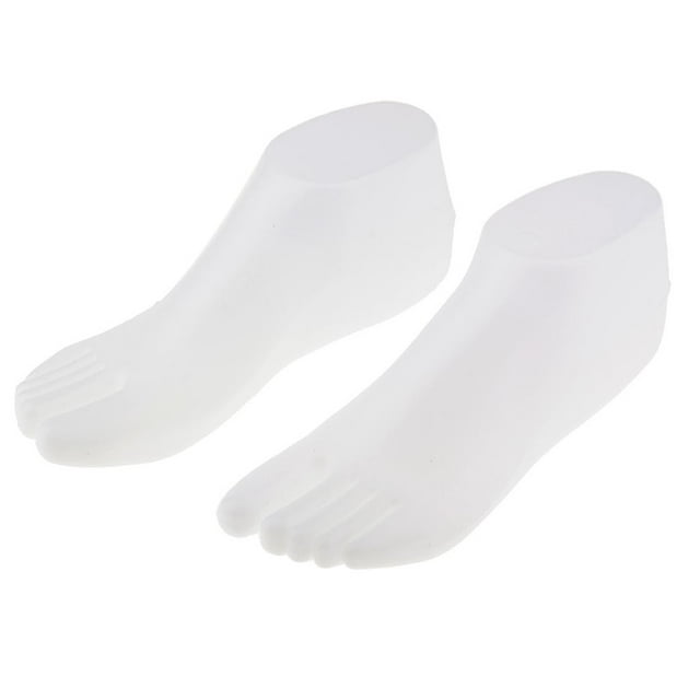 2pcs Mannequin Sandal Chain Display Model White