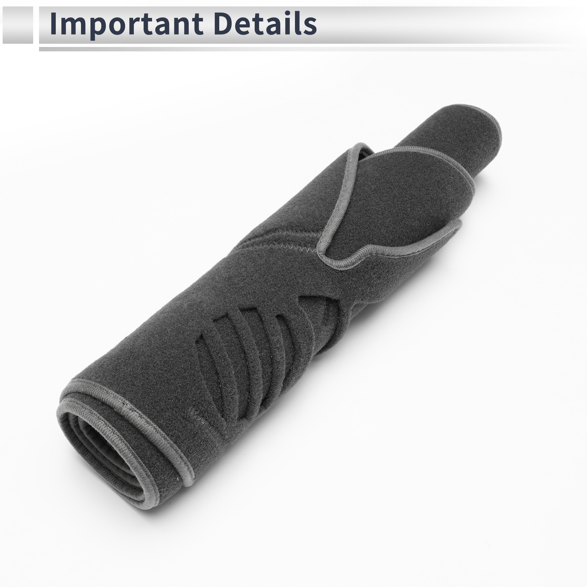 Unique Bargains Non-Slip Dashboard Silicone Dash Cover for KIA Soul 2010-2013 Gray