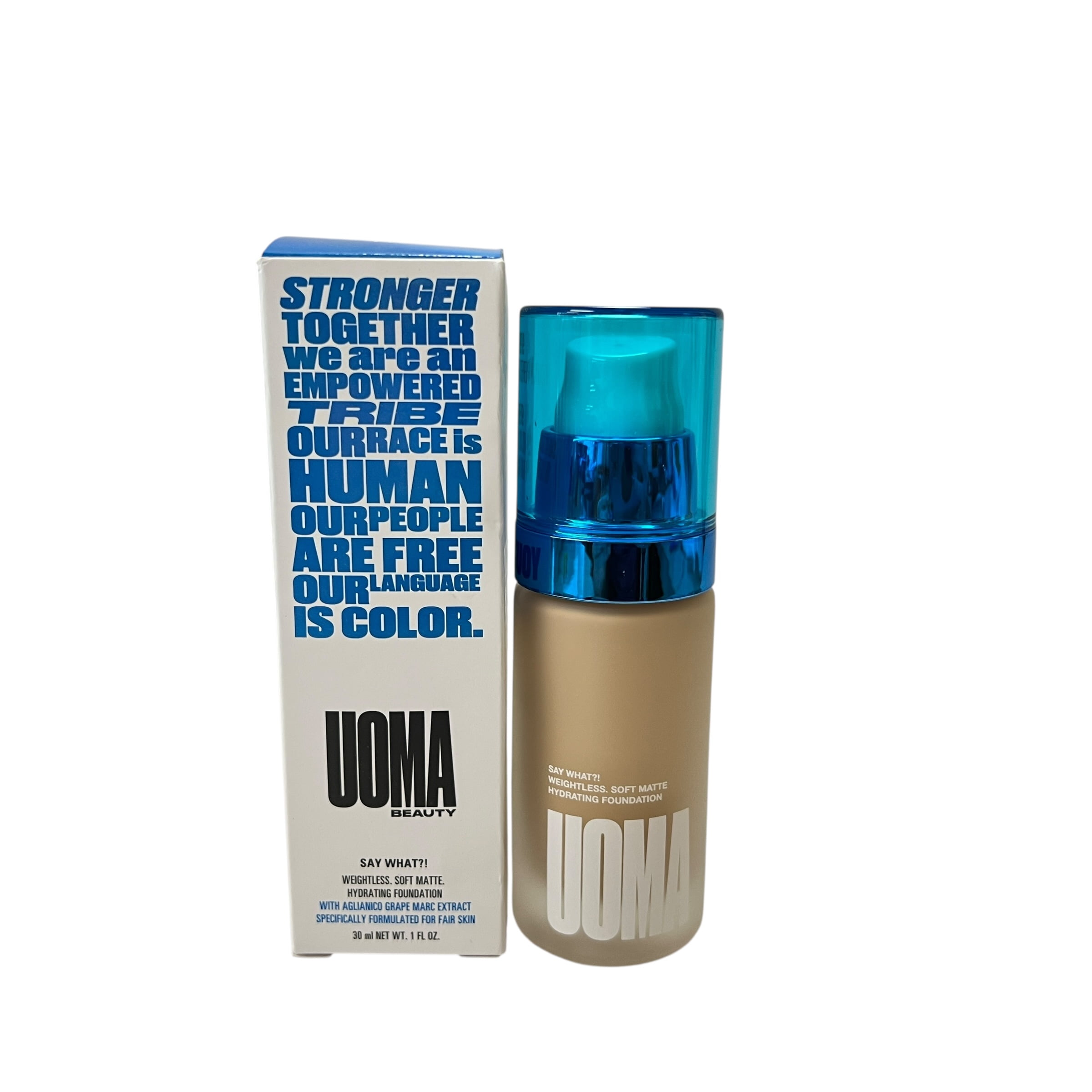Uoma Beauty Say What?! Weightless Soft Matte Hydrating Foundation 1 fl oz Fair Lady T1C