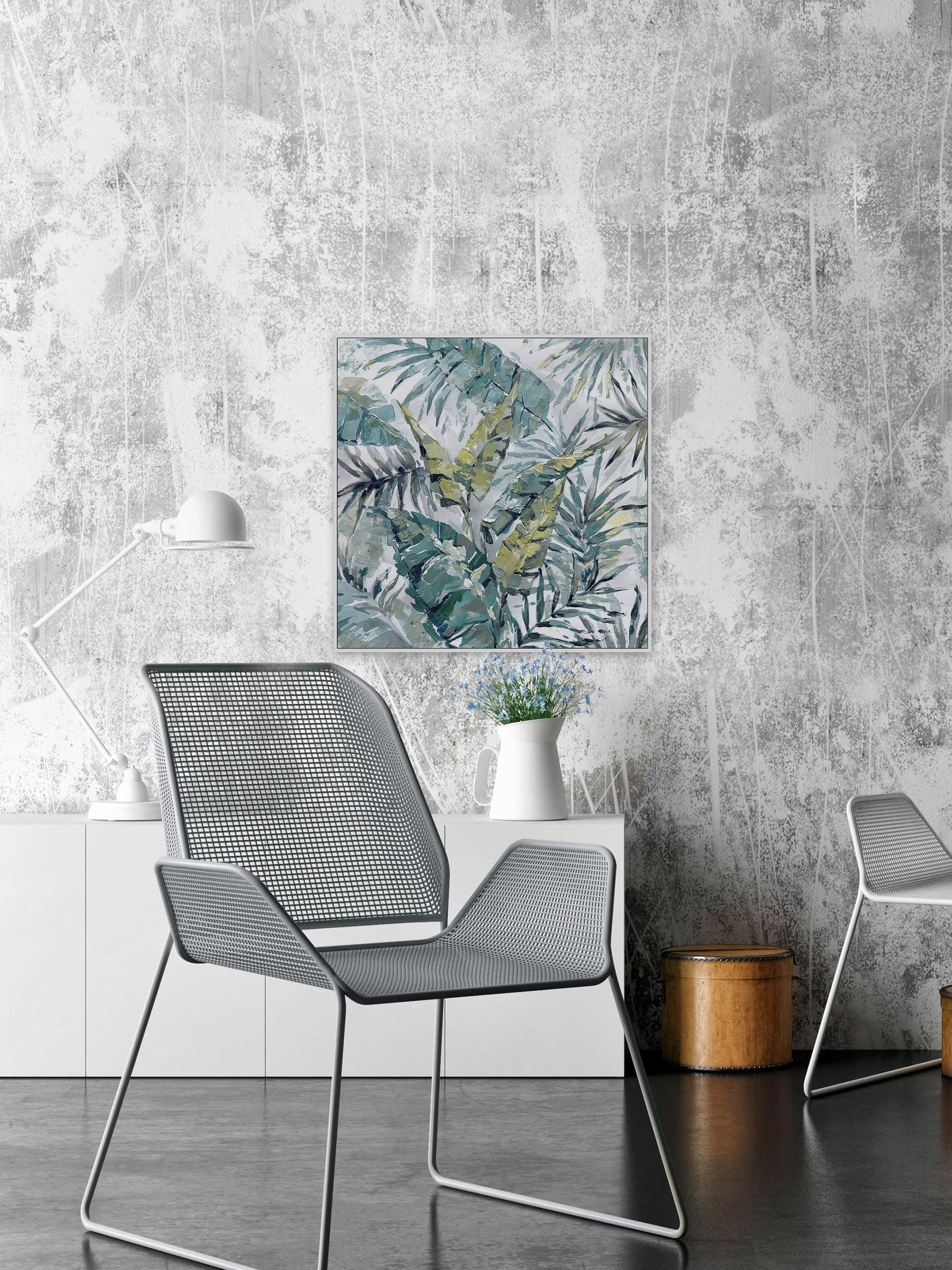 Blissful Floater Framed Painting Print on Canvas