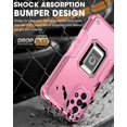 thumbnail image 4 of Funda Super Case para Samsung Z Fold 4, compatible con soporte magnético para coche, protección total de 360°, soporte de anillo, 4 of 5