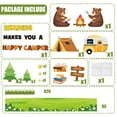thumbnail image 3 of Camping Bulletin Board Woodland Classroom Decorations We are Happy Campers Tent Campfire Animals Paper Cutouts Camping Tent Cutouts for Back to School Photo Chalkboard Wall Decor, 3 of 9
