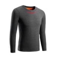 thumbnail image 5 of Breezora Crew Neck Thermal Top for Men Winter Underwear Heavyweight Fleece Warm Base Layer Cold Weather M Size Dark Gray, 5 of 5