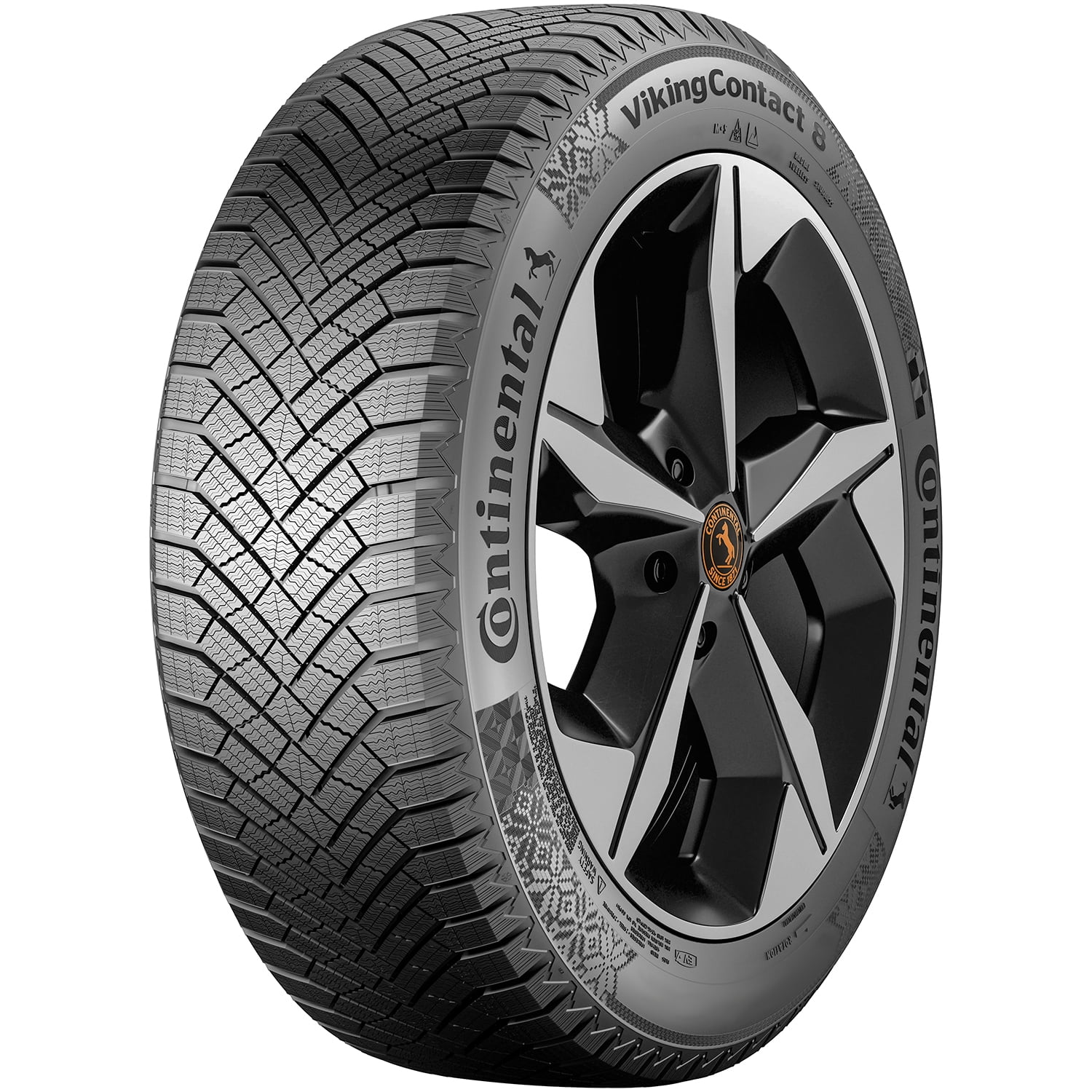 Continental VikingContact 8 PolarPlus+ 245/50R20 105H Extra Load Studless Winter Sport Utility Vehicle One Tire
