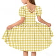 thumbnail image 3 of LIaqionyy Girls Dress Short Sleeve Skater A Line Sundress Kids Casual Stretchy Flowy Dresses Dancewear, 3 of 7