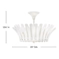 thumbnail image 2 of 47693TXP Hinkley Lighting Reina - 15W 3 LED Medium Semi-Flush Mount-13.75 Inch Tall and 20 Inch Wide-Textured Plaster Finish, 2 of 11