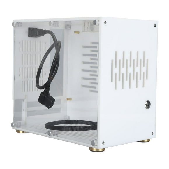 Gaming Desktop Computer Hosting Case, Mini ITX Computer Case Acrylic 100-240V for Computer Accessories