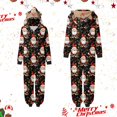 thumbnail image 2 of SUXIAN Family Christmas Pajamas Suitable Mommy Sleepwear Big Headed Deer Print Long Sleeve Jumpsuit Soft Holiday Romper Cotton, 2 of 8